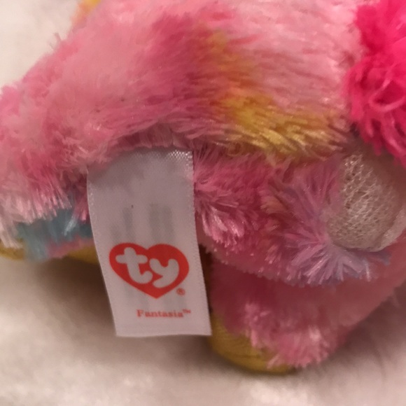 TY Beanie Boo Unicorn Bean Bag Plush Stuffed Animal - Picture 8 of 9